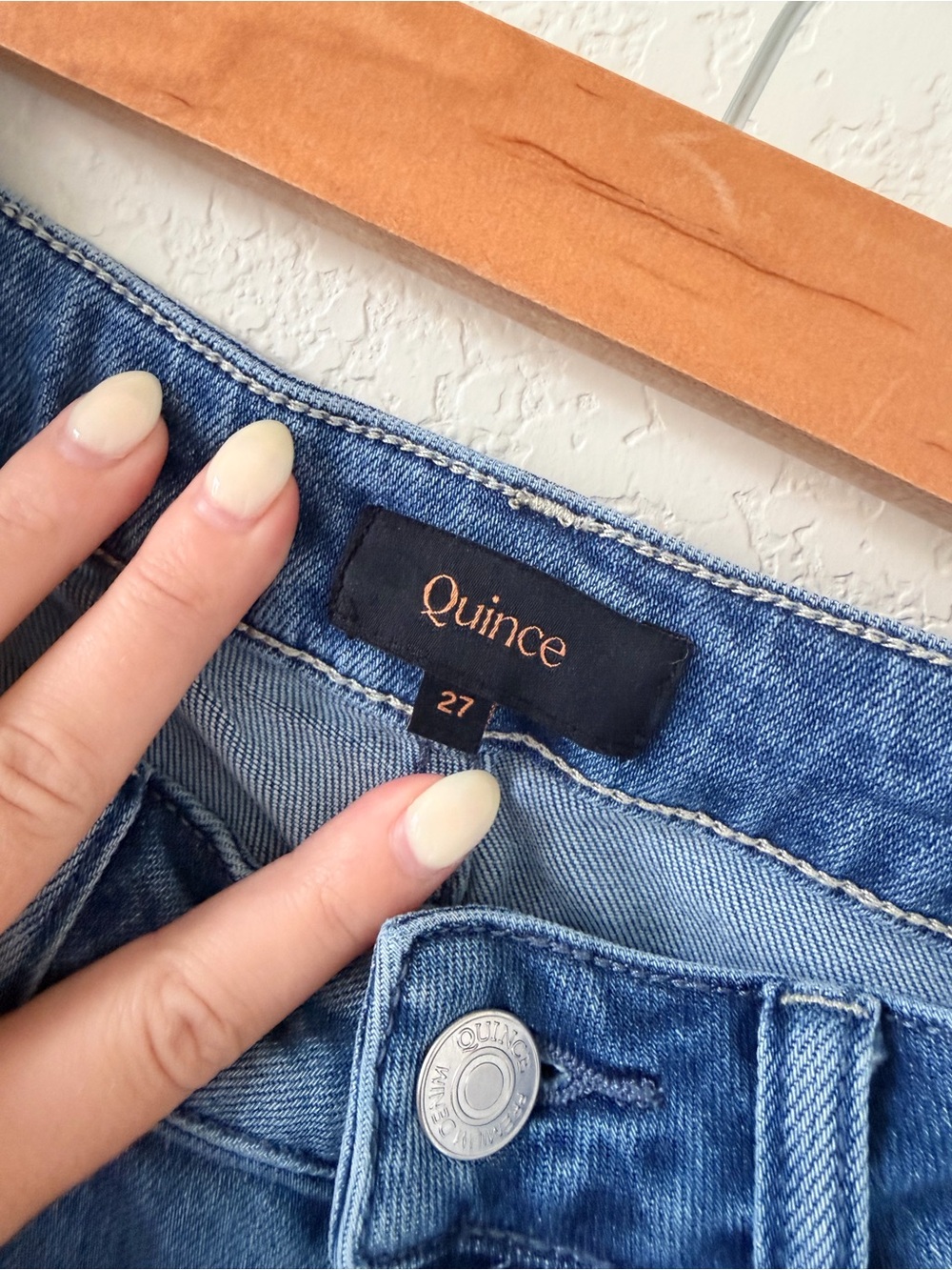Quince Luna Stretch Wide Leg Jeans - Picture 4 of 5